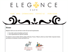 Tablet Screenshot of elegancecafe.com